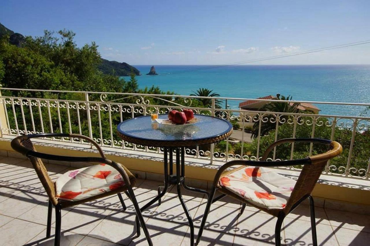 Natalia Apartment B With Panoramic Sea Views Of Agios Gordios Bay Luaran gambar