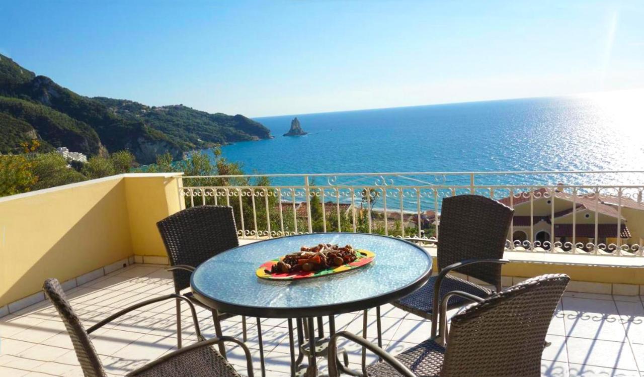 Natalia Apartment B With Panoramic Sea Views Of Agios Gordios Bay Luaran gambar