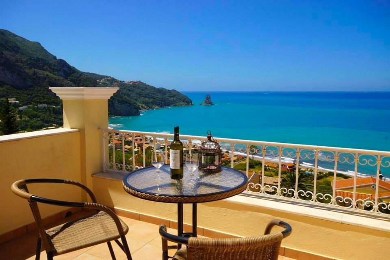 Natalia Apartment B With Panoramic Sea Views Of Agios Gordios Bay Luaran gambar